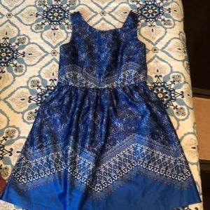 Outback Red patterned cocktail dress